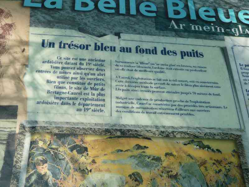 Retrospective sur les mines d’ardoises a Mur de Bretagne-Caurel
