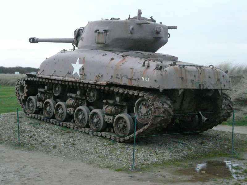 Char Sherman M4 arme Amricaine 1944
